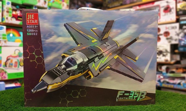 لگو کریتور جت جنگی 1268 قطعه مدل JIESTAR Military 58092 F-35B_اسباب بازی لگو