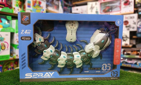 ربات اسباب بازی کنترلی شارژی مدل هزارپا دودزا موزیکال_اسباب بازی ربات