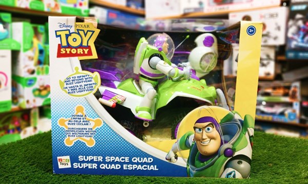 ماشین کنترلی با عروسک باز لایتر مدل Disney Toy Story Buzz Super Space Quad RC_اسباب بازی ماشین کنترلی