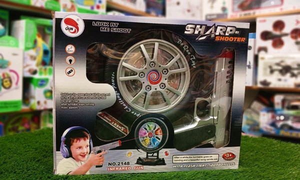 تفنگ اسباب بازی لیزری سیبل دار مدل sharp shooter_اسباب بازی تفنگ‌