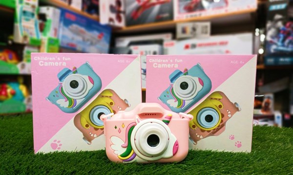 دوربین عکاسی و فیلمبرداری دیجیتال کودک طرح یونیکورن صورتی_اسباب بازی دیجیتال و هوشمند