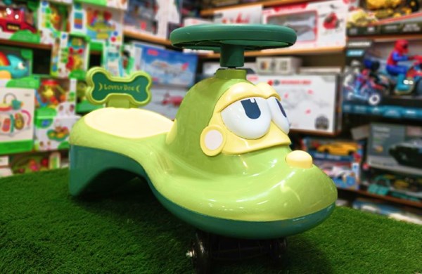 سه چرخه پلاسماکار چراغدار و موزیکال طرح پاپی (لوپ کار) مدل 110_اسباب بازی سه چرخه