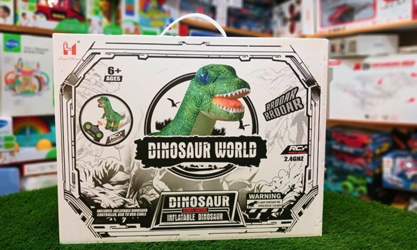 ربات اسباب بازی کنترلی دایناسور بادی به ارتفاع 130 سانتیمتر Inflatable Electric Remote Control Dinosaur_اسباب بازی ربات