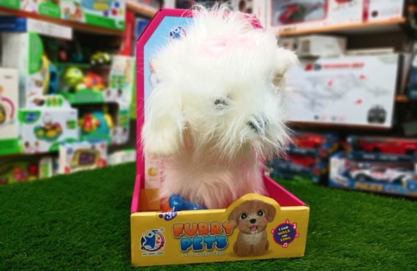 عروسک رباتیک هاپو پشمالو موزیکال با دسته ی کنترلی Puppy Pets Interactive Dog_عروسک رباتیک