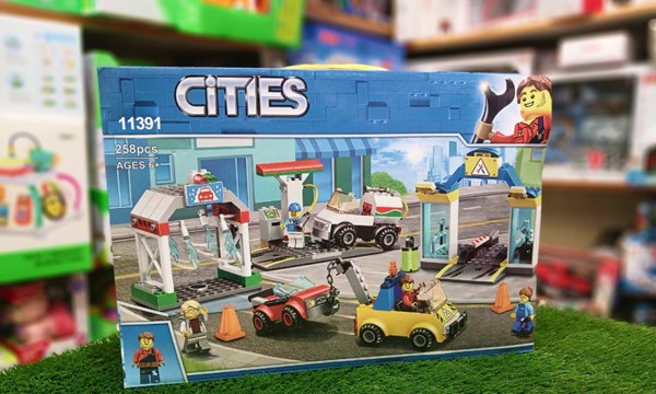 لگو سیتی ایستگاه خدمات خودرو 258 قطعه مدل CITIES 11391_اسباب بازی لگو