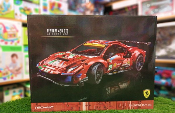 لگو تکنیک ماشین فراری 1677 قطعه مدل 86004 Ferrari 488 GTE_اسباب بازی لگو
