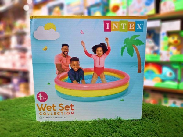 استخر بادی قطر 114 سانتیمتری کف بادی اینتکس طرح جدید_اسباب بازی ورزشی