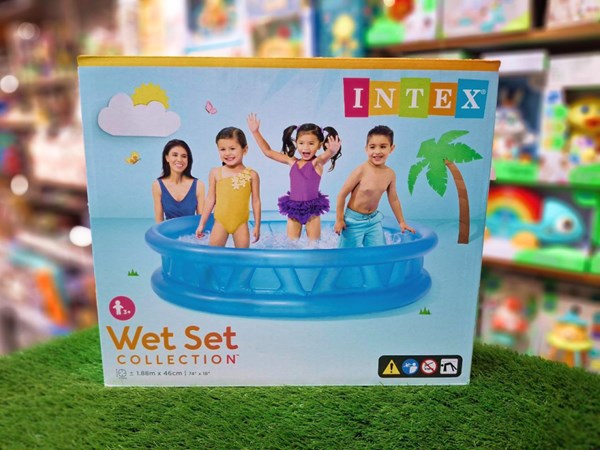 استخر بادی قطر 188 سانتیمتری کف بادی اینتکس_اسباب بازی ورزشی