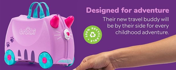 چمدان سواری کودک با ظرفیت 18 لیتر طرح گربه مدل 00322 Trunki 18L_کیف و کوله پشتی