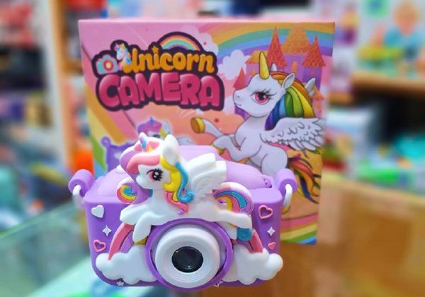 دوربین عکاسی و فیلمبرداری کودک طرح یونیکورن بنفش مدل XL_960_اسباب بازی دیجیتال و هوشمند