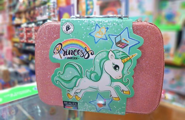 کیف لوازم آرایشی طرح یونیکورن رنگ صورتی مدل Beauty Make-up B160_کیف و کوله پشتی