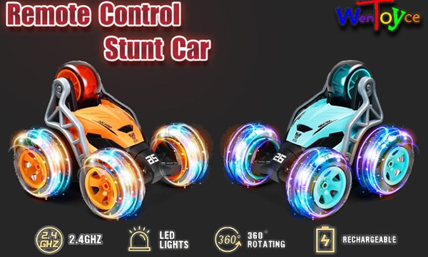 ماشین کنترلی شارژی دیوانه چرخشی 360 درجه سرعت بالا رنگ آبی مدل SQ2335_اسباب بازی ماشین کنترلی