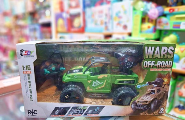 ماشین کنترلی جنگی آفرود با پرتاب تیر ژله‌ای مقیاس 1:16_اسباب بازی ماشین کنترلی