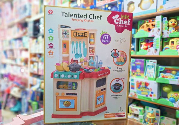 ست اسباب بازی آشپزخانه بزرگ 67 تکه با بخار و سینک مدل Talented Chef 922_اسباب بازی لوازم خانگی