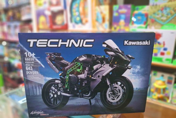 لگو تکنیک موتور کاوازاکی 643 قطعه مدل 88035 Kawasaki Ninja H2_اسباب بازی لگو