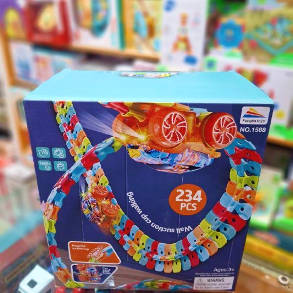 کیت ماشین بازی ریسینگ باتری خور 234 قطعه ای کد 1588_اسباب بازی ماشین