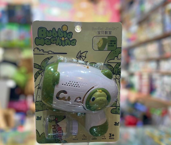 تفنگ اسباب بازی حباب ساز چراغ دار طرح دایناسور مدل 735_اسباب بازی تفنگ