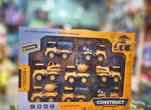 ماشین های اسباب بازی ساختمان سازی مجموعه 8 عددی مدل CONSTRUCT 168_اسباب بازی ماشین