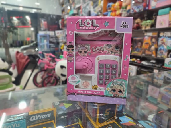 گاوصندوق اثر انگشتی رمز دار باتری خور طرح ال او ال مدل 3002