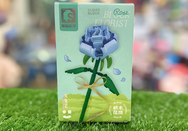 لگو شاخه گل رز آبی مدل 611005