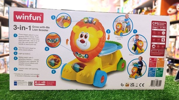 واکر کودک 3 کاره وین فان Winfun مدل 000855