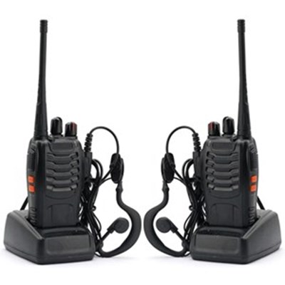 اسباب بازی بیسیم واکی تاکی باوفنگ شارژی اورجینال با چراغ قوه بسته دو عددی مدل BAOFENG BF-888S _اسباب بازی تفنگ