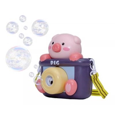 اسباب بازی دستگاه حباب ساز دوربینی طرح خوک Camera Plastic Bubble Toy With Light Music _اسباب بازی تفنگ
