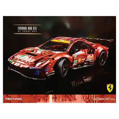 لگو تکنیک ماشین فراری 1677 قطعه مدل 86004 Ferrari 488 GTE_اسباب بازی لگو