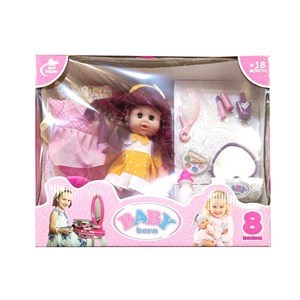 عروسک دخترانه جدید بیبی بورن هشت کاره BABY BORN_ اسباب بازی عروسک دخترانه