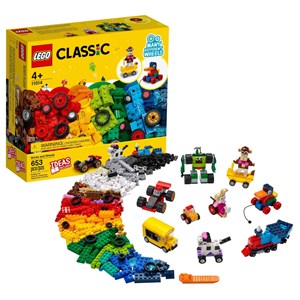 اسباب بازی لگو کلاسیک چرخ های مختلف 653 قطعه مدل Bricks and Wheels - 11014 Building Kit_اسباب بازی لگو