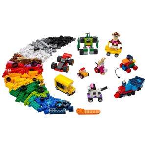 اسباب بازی لگو کلاسیک چرخ های مختلف 653 قطعه مدل Bricks and Wheels - 11014 Building Kit_اسباب بازی لگو