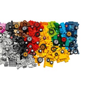 اسباب بازی لگو کلاسیک چرخ های مختلف 653 قطعه مدل Bricks and Wheels - 11014 Building Kit_اسباب بازی لگو
