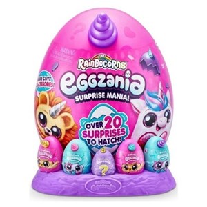 عروسک سورپرایزی رینبوکورنز RainBocoRns سری Eggzania با شاخ بنفش مدل Eggzania Surprise_عروسک سورپرایزی