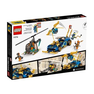 اسباب بازی لگو نینجاگو ماشین مسابقه EVO جی و نیا 536 قطعه مدل Jay and Nya’s Race Car EVO - 71776 Building Kit_اسباب بازی لگو