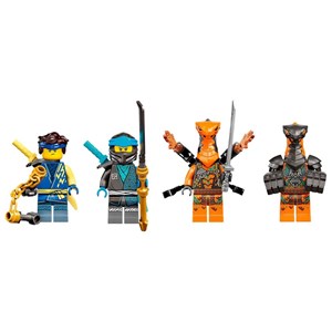 اسباب بازی لگو نینجاگو ماشین مسابقه EVO جی و نیا 536 قطعه مدل Jay and Nya’s Race Car EVO - 71776 Building Kit_اسباب بازی لگو