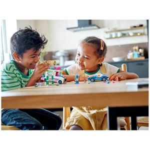 اسباب بازی لگو سیتی ماشین پلیس و کامیون بستنی فروشی 317 قطعه مدل Ice Cream Truck Police Chase - 60314 Building Kit_اسباب بازی لگو