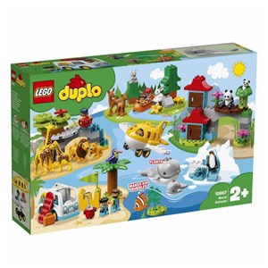 اسباب بازی لگو دوپلو دنیای حیوانات 121 قطعه مدل World Animals - 10907 Building Kit_اسباب بازی لگو