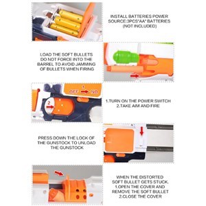 اسباب بازی تفنگ تیر فومی باتری خور مدل Blaze Storm _اسباب بازی تفنگ