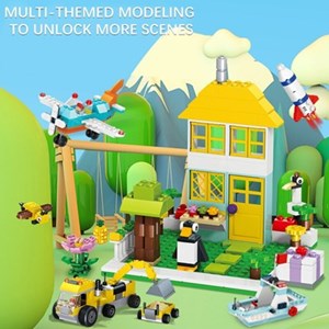 اسباب بازی لگو کلاسیک خلاقیت 854 قطعه مدل Sembo 101402 Large Creative Brick Box_اسباب بازی لگو