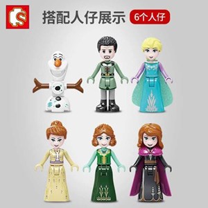 اسباب بازی لگو دیزنی قصر السا فروزن اس وای 1255 قطعه مدل Lego SY 1458 Fantasy Ice Castle Ice and Snow Princess – Frozen_اسباب بازی لگو