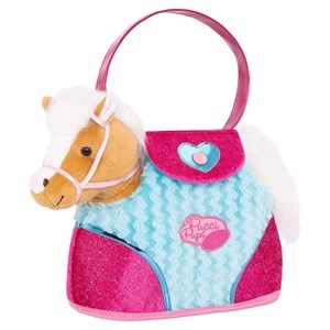 اسباب بازی کیف دستی پوچی پاپز Pucci Pups به همراه اسب پولیشی مدل Pucci Pups Beige Horse with Bag _اسباب بازی عروسک دخترانه