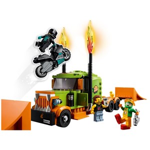 اسباب بازی لگو سیتی کامیون نمایشی و بلدکاری 420 قطعه مدل Stunt Show Truck - 60294 Building Kit_اسباب بازی لگو