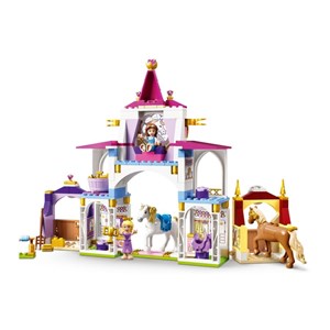 اسباب بازی لگو دیزنی اصطبل سلطنتی پرنسس بل و پرنسس راپونزل 239 قطعه مدل Belle and Rapunzel's Royal Stables - 43195 Building Kit_اسباب بازی لگو