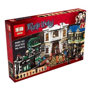 اسباب بازی لگو هری پاتر کوچه دیاگون 2025 قطعه مدل Magic Castle Building Blocks Toy -16012_اسباب بازی لگو