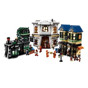 اسباب بازی لگو هری پاتر کوچه دیاگون 2025 قطعه مدل Magic Castle Building Blocks Toy -16012_اسباب بازی لگو