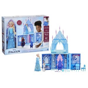 قصر یخی دیزنی تاشو فروزن 2 به همراه پرنسس السا مدل Hasbro - Disney Princess Frozen - Elsa's Fold and Go Ice Palace with Princess Elsa and Olaf_اسباب بازی عروسک دخترانه
