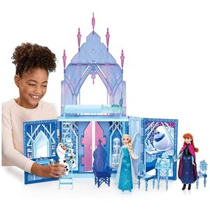 قصر یخی دیزنی تاشو فروزن 2 به همراه پرنسس السا مدل Hasbro - Disney Princess Frozen - Elsa's Fold and Go Ice Palace with Princess Elsa and Olaf_اسباب بازی عروسک دخترانه