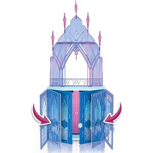 قصر یخی دیزنی تاشو فروزن 2 به همراه پرنسس السا مدل Hasbro - Disney Princess Frozen - Elsa's Fold and Go Ice Palace with Princess Elsa and Olaf_اسباب بازی عروسک دخترانه