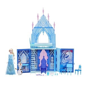 قصر یخی دیزنی تاشو فروزن 2 به همراه پرنسس السا مدل Hasbro - Disney Princess Frozen - Elsa's Fold and Go Ice Palace with Princess Elsa and Olaf_اسباب بازی عروسک دخترانه