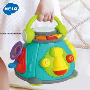 اسباب بازی کیف موزیکال هولی تویز 3119 Hola Toys Activity Music Cube _اسباب بازی نوزادی